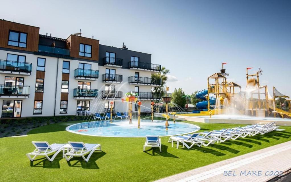 Bel Mare Aqua Apartament Parking Gratis + Taras 米兹多洛杰 外观 照片